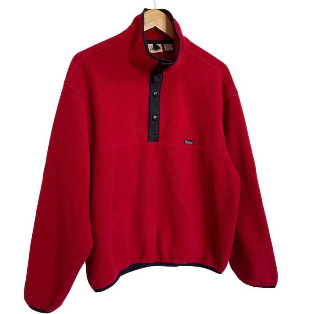 Woolrich Polartec Snap Pullover Fleece Sweater - Picture 2 of 12